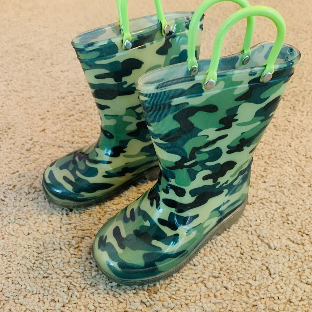 Kids Camouflage Rain Boots